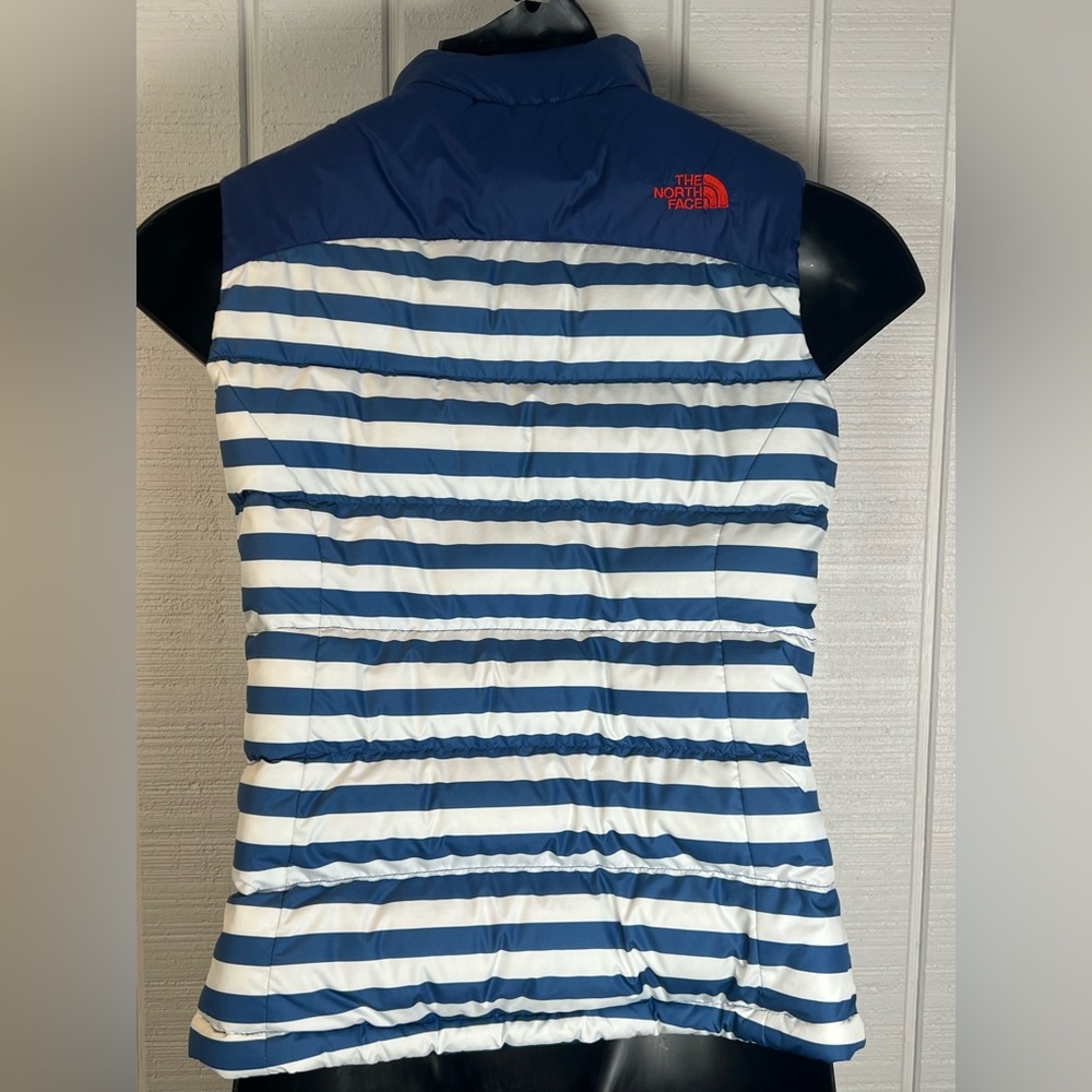 The North Face Goose Down 700 International Nuptse RU14 Blue & White Vest Small - Picture 2 of 12